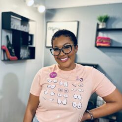 Jazmine Lampkin is a Community Health Nurse at Rush University Medical Center and a Doctor of Nursing Practice (DNP) student at Rush University with a focus on population health. A Stage IV triple-negative breast cancer (TNBC) thriver and passionate patient advocate, she is dedicated to advancing health equity and improving outcomes in underserved communities through research, education, and community engagement. Jazmine also serves as a Tigerlily Foundation ANGEL Advocate and mentor, supporting and empowering others affected by breast cancer. Outside of her professional work, she enjoys traveling and making memories with her husband and son.